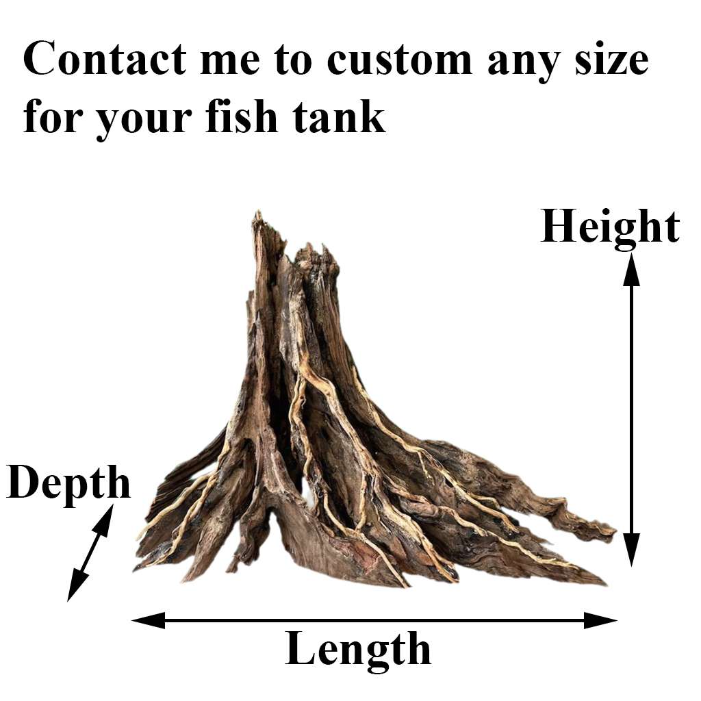 Aquarium Driftwood Stump Tree Unique Fish Tank Ideas Decorating 2