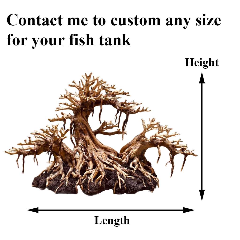 Aquarium Driftwood Tree Bonsai For Fish Tank Decor 2