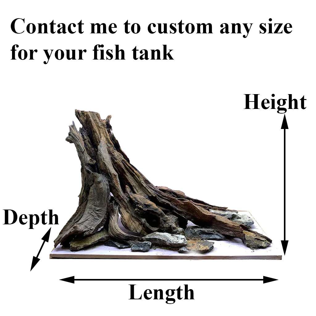 Aquarium Wood Stump Tree Driftwood Fish Tank Ideas 2
