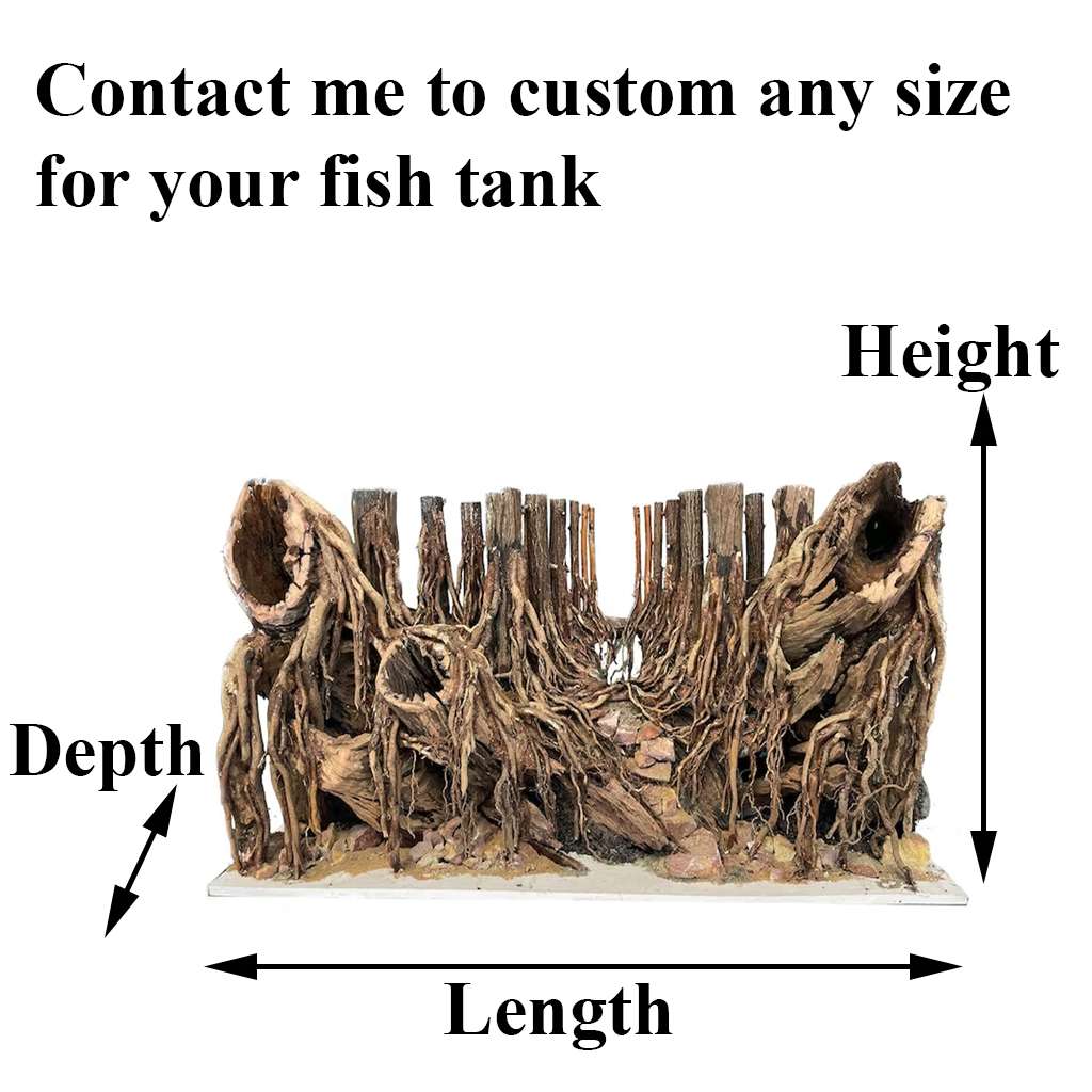 Diy Aquarium Cave Ideas Driftwood Rocks Fish Tank Decor 2