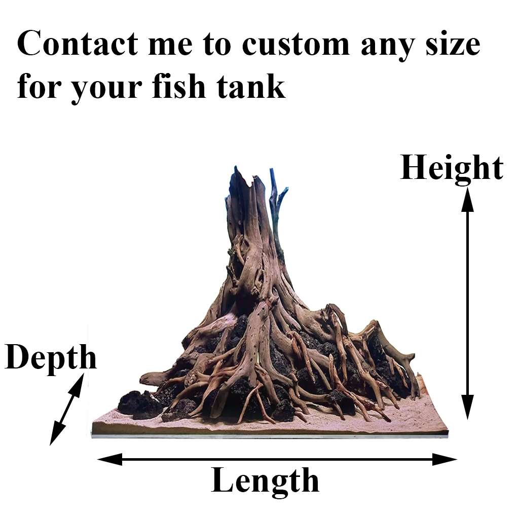 Driftwood Stump For Aquarium Fish Tank Decoration Ideas 2